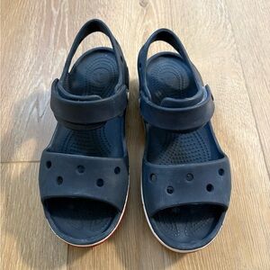 Kids Croc Bayaband Sandals Navy/ Pepper | Size J 1